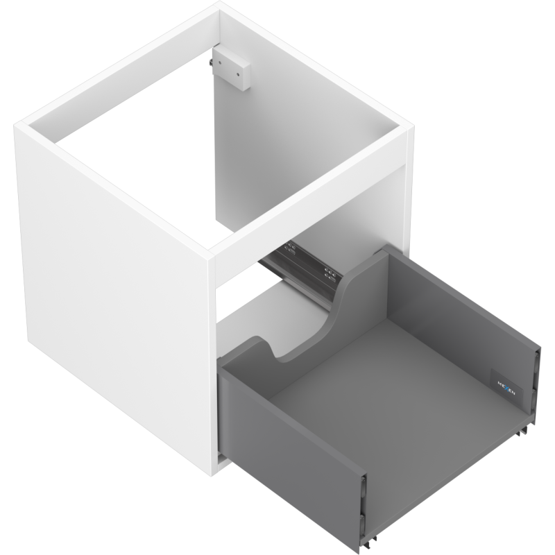 Mexen Box-A cabinet body under the washbasin 45 cm, 1 drawer, white matt - 91AX0-0450-470-1-01