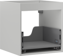 Mexen Box-A cabinet base for washbasin 45 cm, 1 drawer, grey matte - 91AX0-0450-470-1-62