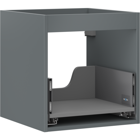 Mexen Box-A 45 cm Under-Sink Cabinet Frame, 1 Drawer, Matte Graphite - 91AX0-0450-470-1-66