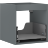 Mexen Box-A 45 cm Under-Sink Cabinet Frame, 1 Drawer, Matte Graphite - 91AX0-0450-470-1-66