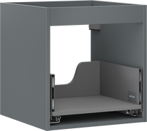 Mexen Box-A cabinet base for under-sink 45 cm, 1 drawer, matte graphite - 91AX0-0450-470-1-66