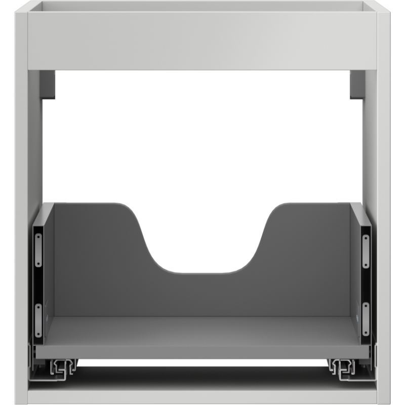 Mexen Box-A cabinet base for washbasin 45 cm, 1 drawer, grey matte - 91AX0-0450-470-1-62