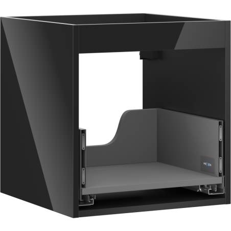 Mexen Box-A 45 cm Vanity Cabinet, 1 Drawer, Black Gloss - 91AX0-0450-470-1-70