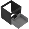 Mexen Box-A vanity cabinet body 45 cm, 1 drawer, matte black - 91AX0-0450-470-1-71