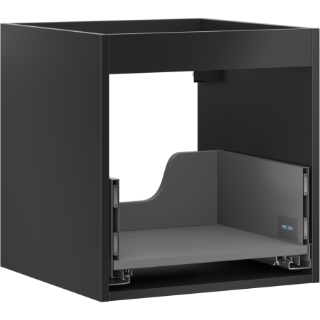 Mexen Box-A vanity cabinet body 45 cm, 1 drawer, matte black - 91AX0-0450-470-1-71