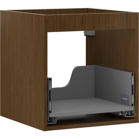 Mexen Box-A base cabinet body 45 cm, 1 drawer, walnut - 91AX0-0450-470-1-86