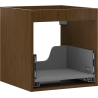 Mexen Box-A Cabinet Body for Washbasin 45 cm, 1 Drawer, Walnut - 91AX0-0450-470-1-86