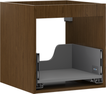 Mexen Box-A Cabinet Body for Washbasin 45 cm, 1 Drawer, Walnut - 91AX0-0450-470-1-86
