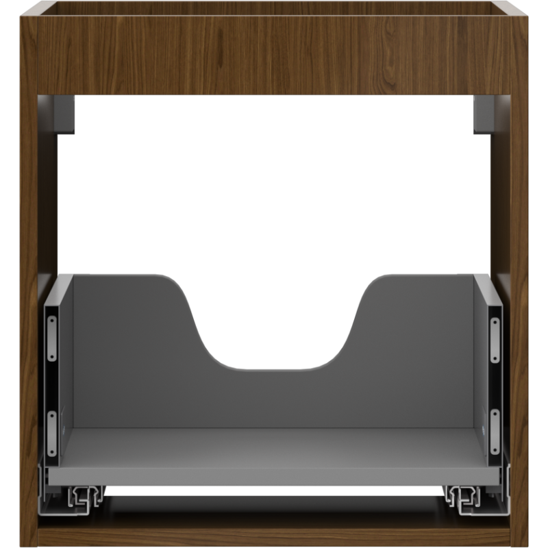 Mexen Box-A base cabinet body 45 cm, 1 drawer, walnut - 91AX0-0450-470-1-86