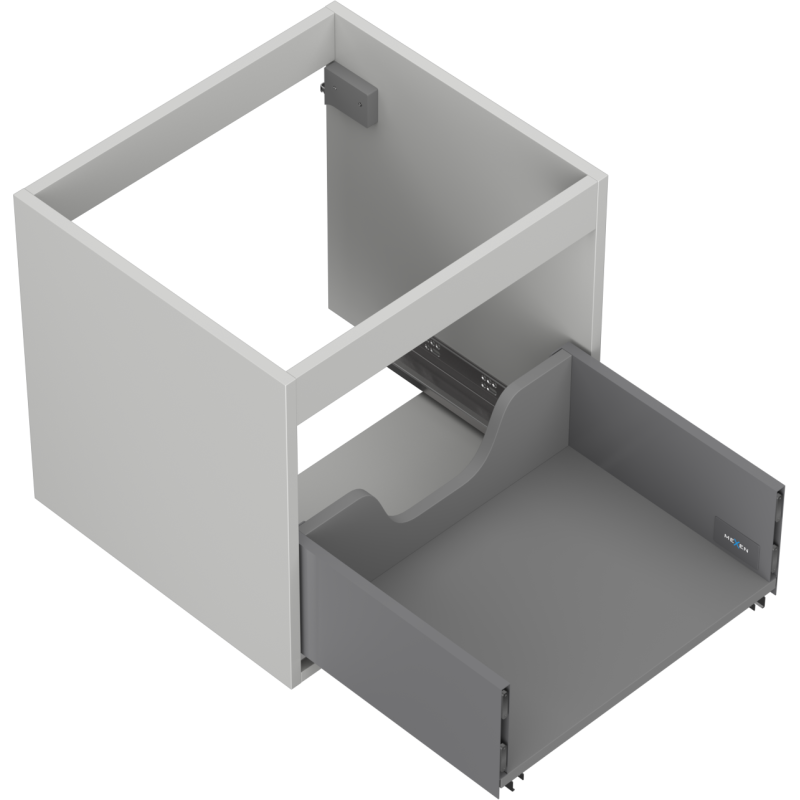 Mexen Box-A under-sink cabinet body 50 cm, 1 drawer, matte grey - 91AX0-0500-470-1-62