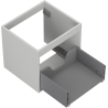 Mexen Box-A 50 cm Under-Sink Cabinet, 1 Drawer, Gray Matte - 91AX0-0500-470-1-62
