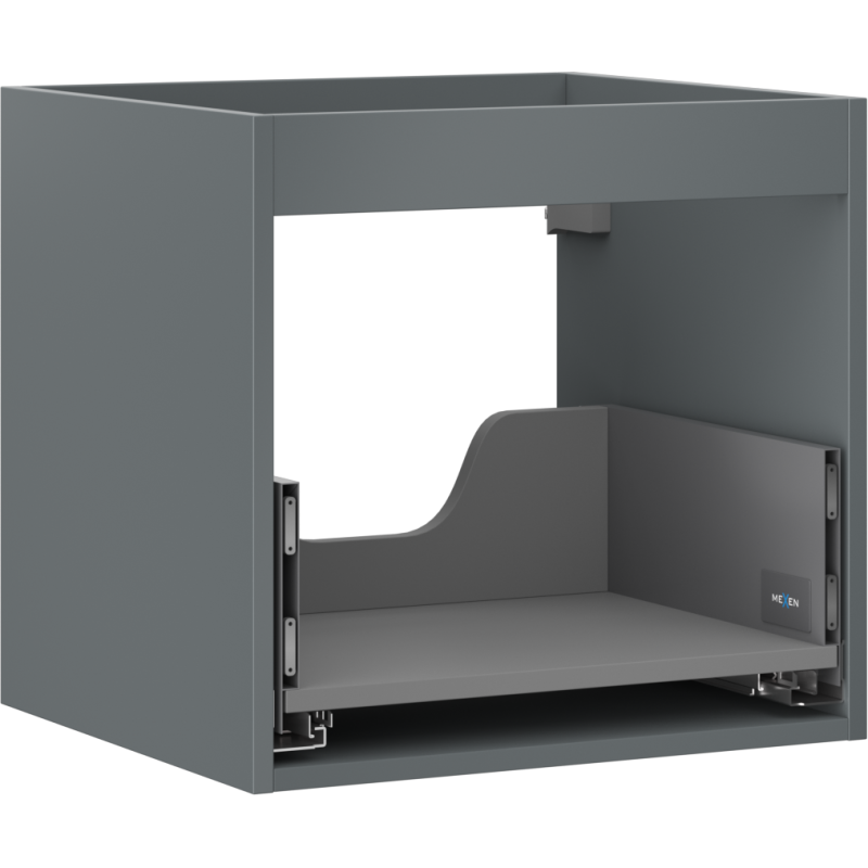 Mexen Box-A Cabinet Body for Washbasin 50 cm, 1 Drawer, Matte Graphite - 91AX0-0500-470-1-66