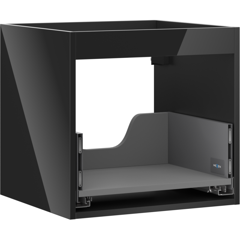 Mexen Box-A under-sink cabinet body 50 cm, 1 drawer, black gloss - 91AX0-0500-470-1-70