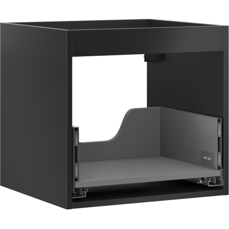 Mexen Box-A vanity cabinet body 50 cm, 1 drawer, black matt - 91AX0-0500-470-1-71