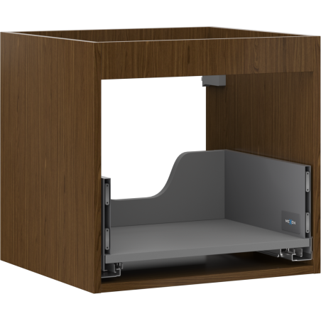 Mexen Box-A vanity cabinet body 50 cm, 1 drawer, walnut - 91AX0-0500-470-1-86