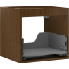 Mexen Box-A vanity cabinet body 50 cm, 1 drawer, walnut - 91AX0-0500-470-1-86