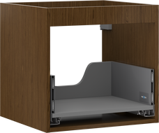 Mexen Box-A vanity unit carcass 50 cm, 1 drawer, walnut - 91AX0-0500-470-1-86