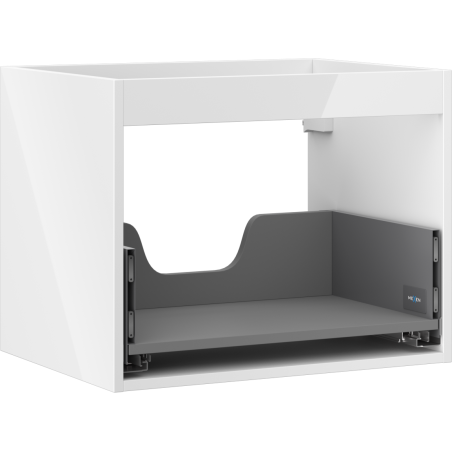 Mexen Box-A vanity unit cabinet frame 60 cm, 1 drawer, white gloss - 91AX0-0600-470-1-00
