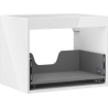 Mexen Box-A vanity unit cabinet frame 60 cm, 1 drawer, white gloss - 91AX0-0600-470-1-00