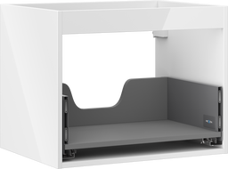 Mexen Box-A vanity unit cabinet frame 60 cm, 1 drawer, white gloss - 91AX0-0600-470-1-00