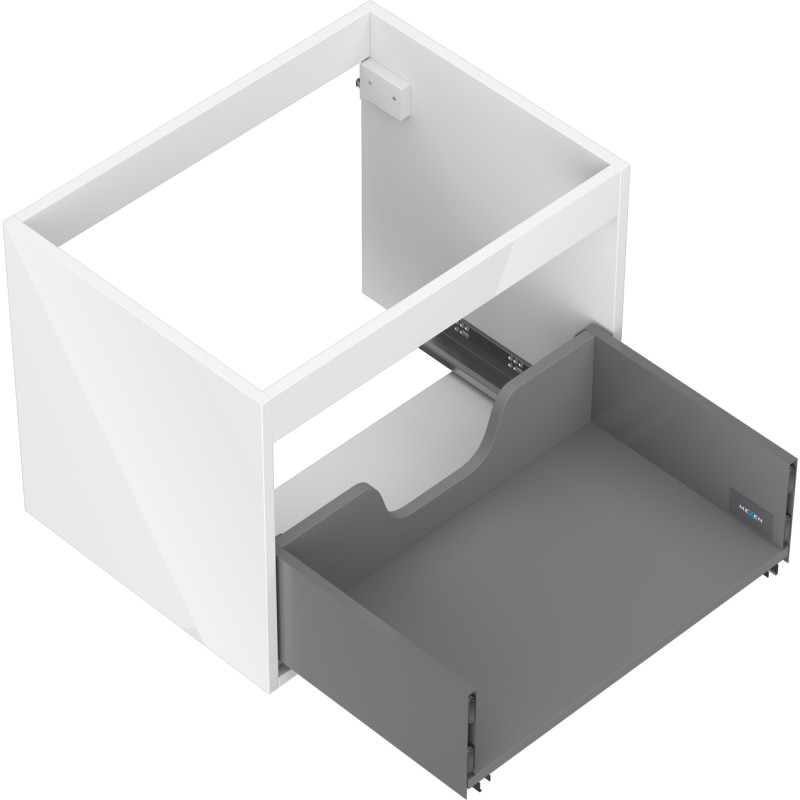 Mexen Box-A cabinet base for sink 60 cm, 1 drawer, white gloss - 91AX0-0600-470-1-00