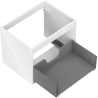 Mexen Box-A cabinet base for sink 60 cm, 1 drawer, white gloss - 91AX0-0600-470-1-00