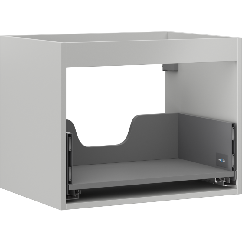 Mexen Box-A Cabinet Body for Washbasin 60 cm, 1 Drawer, Gray Matte - 91AX0-0600-470-1-62