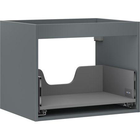 Mexen Box-A vanity cabinet body 60 cm, 1 drawer, matte graphite - 91AX0-0600-470-1-66