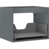 Mexen Box-A vanity cabinet body 60 cm, 1 drawer, matte graphite - 91AX0-0600-470-1-66