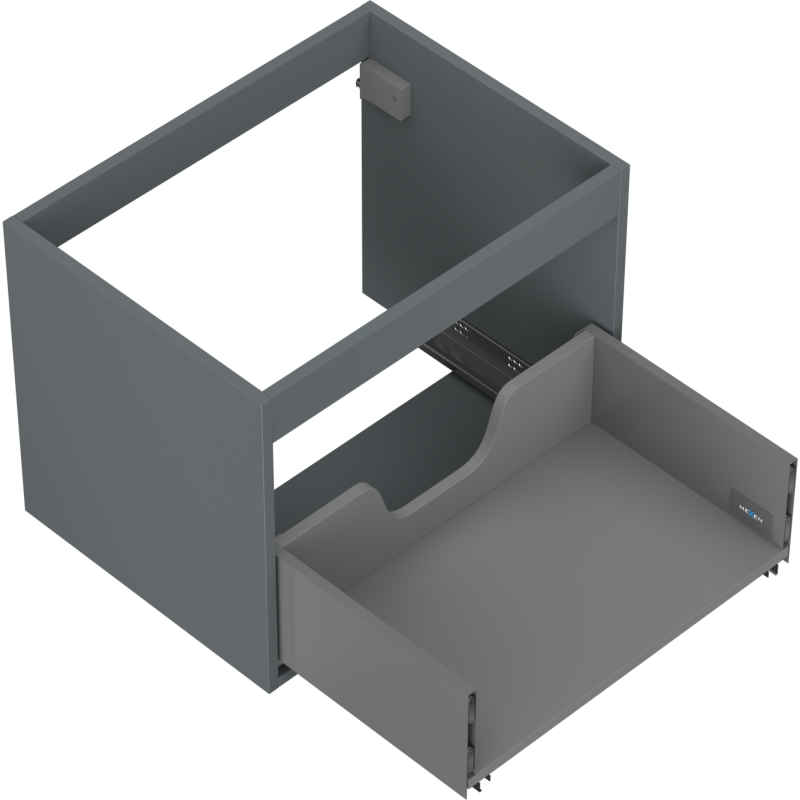 Mexen Box-A Cabinet Unit 60 cm, 1 drawer, matte graphite - 91AX0-0600-470-1-66