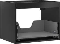 Mexen Box-A vanity cabinet body 60 cm, 1 drawer, black matte - 91AX0-0600-470-1-71