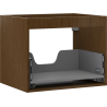 Mexen Box-A washbasin cabinet body 60 cm, 1 drawer, walnut - 91AX0-0600-470-1-86
