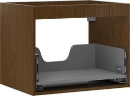 Mexen Box-A cabinet body for washbasin 60 cm, 1 drawer, walnut - 91AX0-0600-470-1-86
