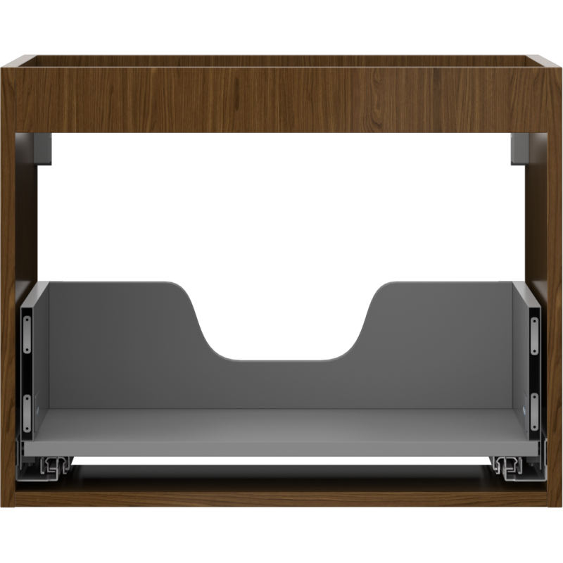 Mexen Box-A cabinet body for washbasin 60 cm, 1 drawer, walnut - 91AX0-0600-470-1-86