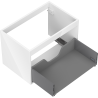 Mexen Box-A vanity cabinet body 70 cm, 1 drawer, white gloss - 91AX0-0700-470-1-00