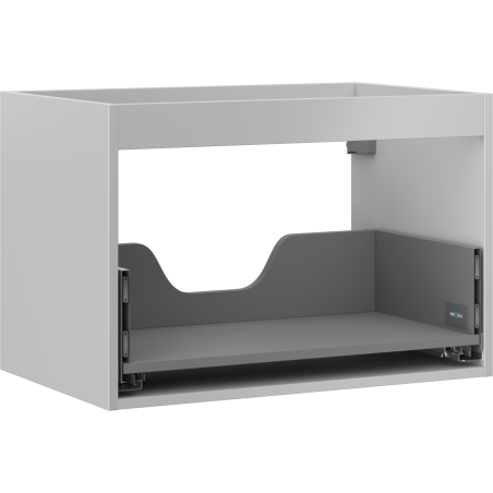 Mexen Box-A vanity cabinet body 70 cm, 1 drawer, gray matte - 91AX0-0700-470-1-62