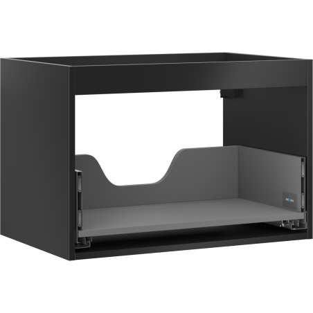 Mexen Box-A vanity cabinet base 70 cm, 1 drawer, matte black - 91AX0-0700-470-1-71