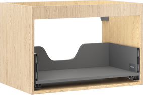 Mexen Box-A cabinet body for washbasin 70 cm, 1 drawer, oak - 91AX0-0700-470-1-81