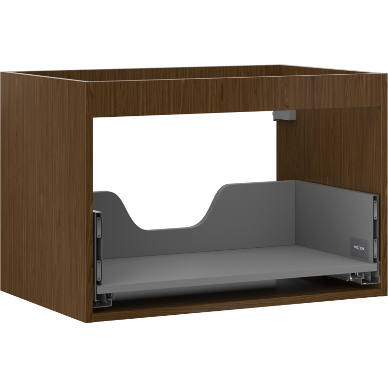 Mexen Box-A under-sink cabinet body 70 cm, 1 drawer, walnut - 91AX0-0700-470-1-86