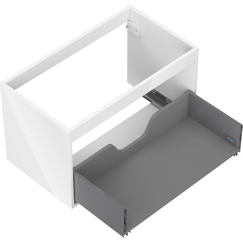 Mexen Box-A cabinet body for washbasin 80 cm, 1 drawer, white gloss - 91AX0-0800-470-1-00