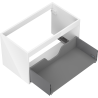 Mexen Box-A cabinet under sink, 80 cm, 1 drawer, white gloss - 91AX0-0800-470-1-00