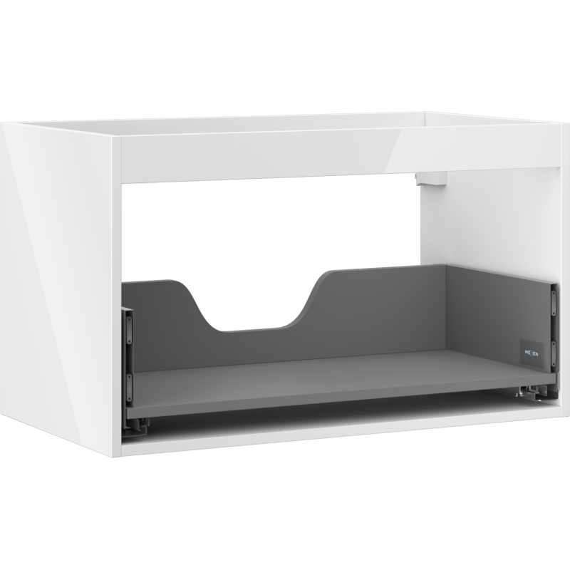 Mexen Box-A cabinet body for washbasin 80 cm, 1 drawer, white gloss - 91AX0-0800-470-1-00