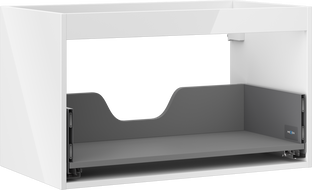 Mexen Box-A cabinet body for washbasin 80 cm, 1 drawer, white gloss - 91AX0-0800-470-1-00