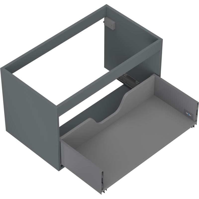 Mexen Box-A cabinet body for washbasin 80 cm, 1 drawer, matte graphite - 91AX0-0800-470-1-66