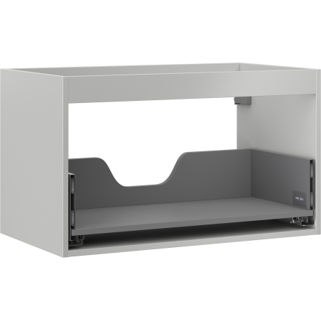 Mexen Box-A vanity cabinet frame 80 cm, 1 drawer, matte gray - 91AX0-0800-470-1-62