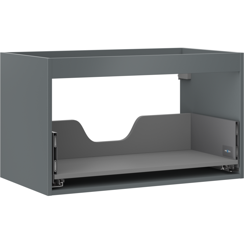 Mexen Box-A cabinet body for washbasin 80 cm, 1 drawer, matte graphite - 91AX0-0800-470-1-66