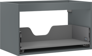 Mexen Box-A cabinet body under washbasin 80 cm, 1 drawer, matte graphite - 91AX0-0800-470-1-66