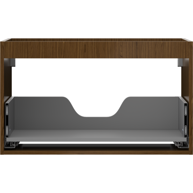 Mexen Box-A 80 cm Under-Sink Cabinet Unit, 1 Drawer, Walnut - 91AX0-0800-470-1-86