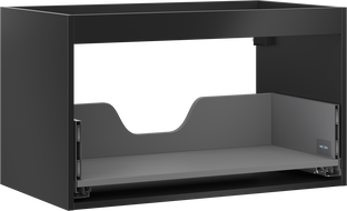 Mexen Box-A Cabinet Body for Sink 80 cm, 1 Drawer, Black Matte - 91AX0-0800-470-1-71