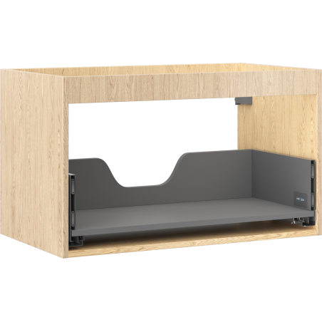 Mexen Box-A cabinet body for 80 cm washbasin, 1 drawer, oak - 91AX0-0800-470-1-81